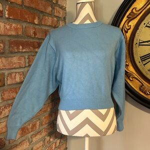 Zara • Sky Blue Knit Sweater